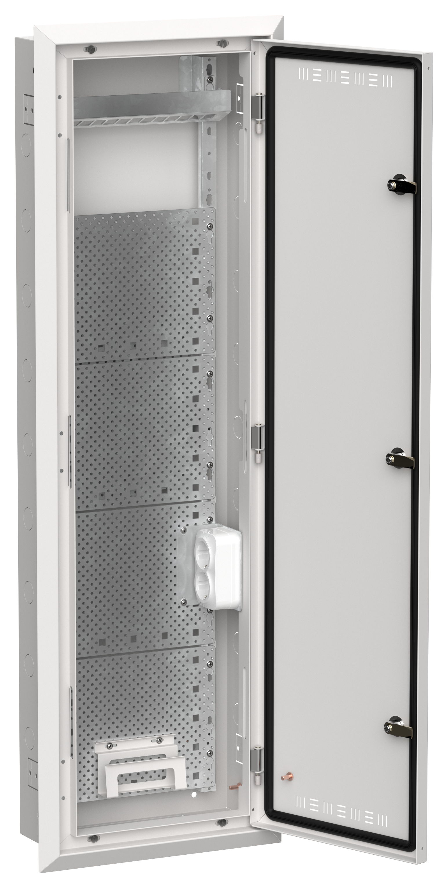 TITAN 5 Корпус мультимедиа ЩРв-84 (1х84) 1130х365х130мм IP30 белый IEK
