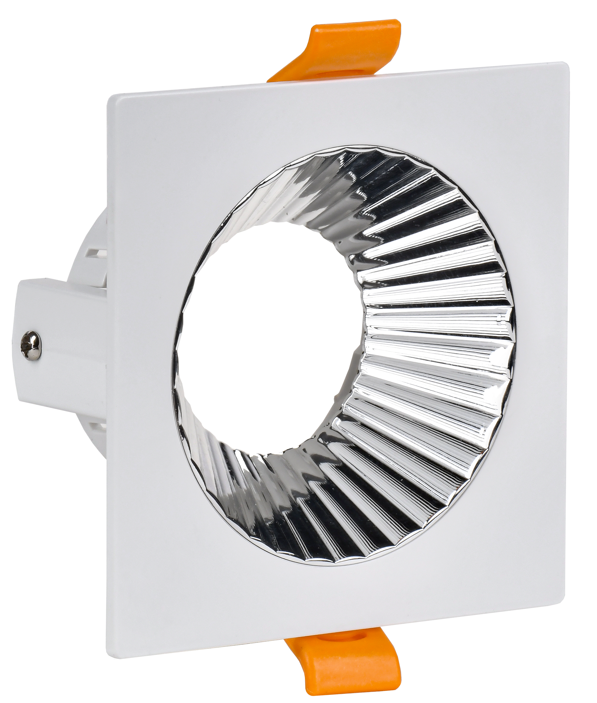 LIGHTING Светильник 4109 встраиваемый поворотный под лампу GU10 белый/хром пластик IEK LT-UVB0-4109-GU10-1-K23