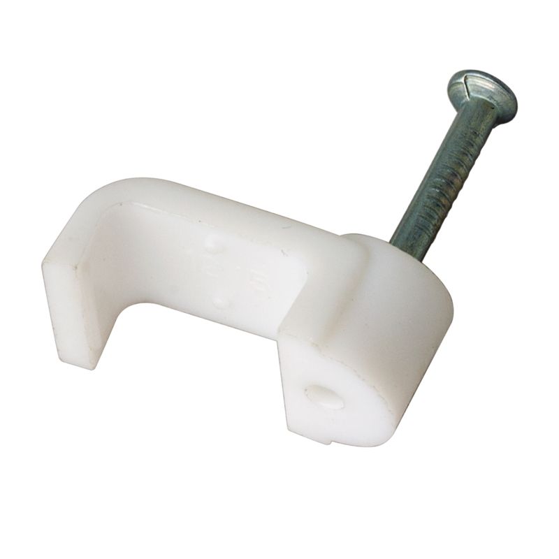 Крепеж кабеля плоский 10х4 мм, белый (50 шт/уп) REXANT 07-4210