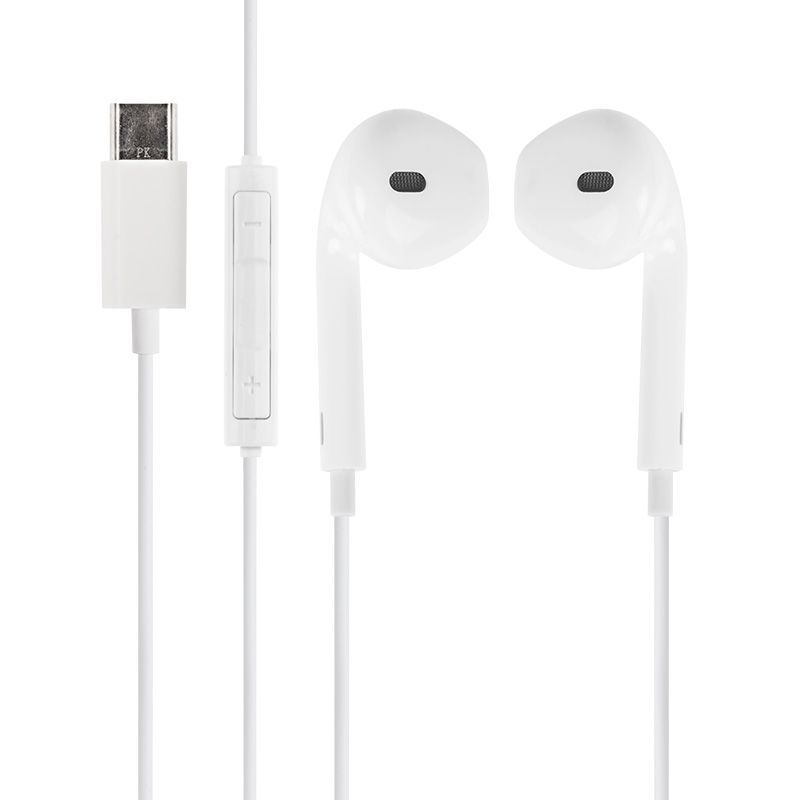 Наушники с микрофоном и с  разъемом USB 3.1 Type-C (male) белые 18-2004-9