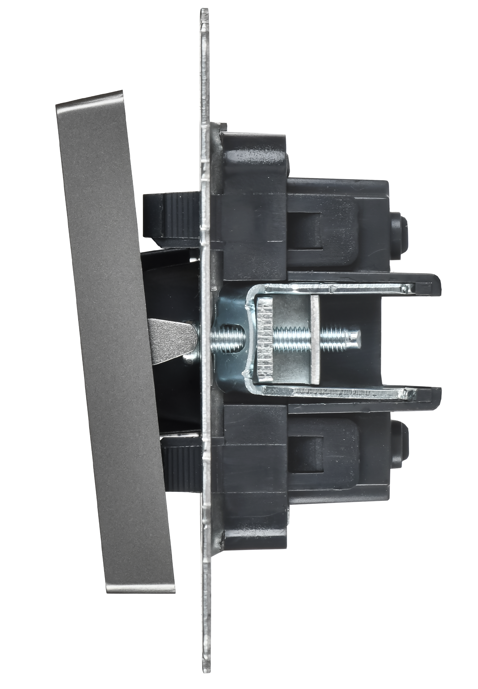 BRITE Выключатель 2-клавишный перекрестный 10А ВС10-2-3-БрС сталь IEK - Фото 6
