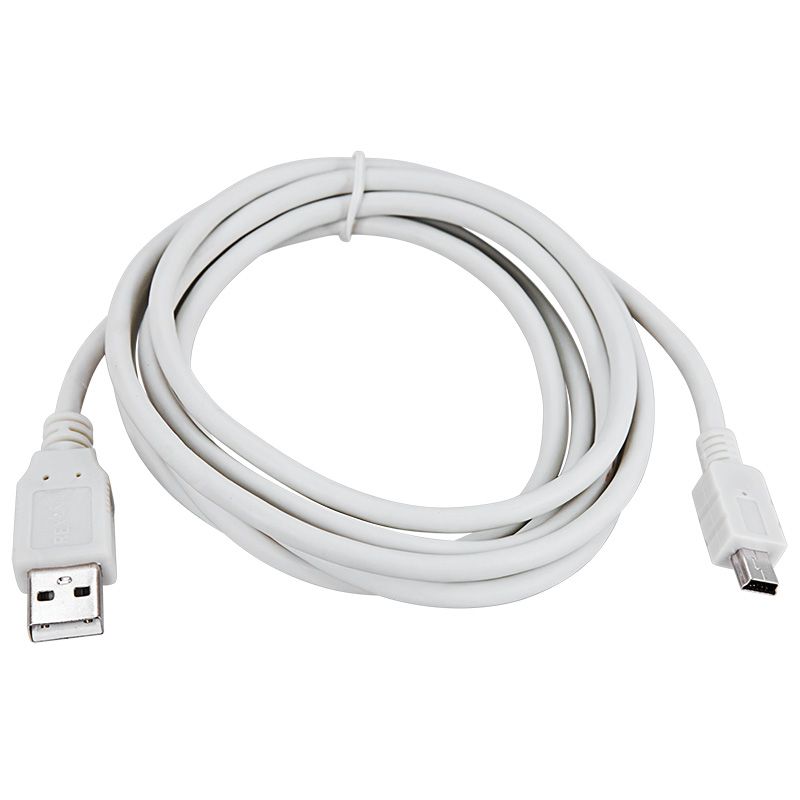Кабель USB-A – mini USB, 2,4А, 3м, ПВХ, серый REXANT - Фото 2