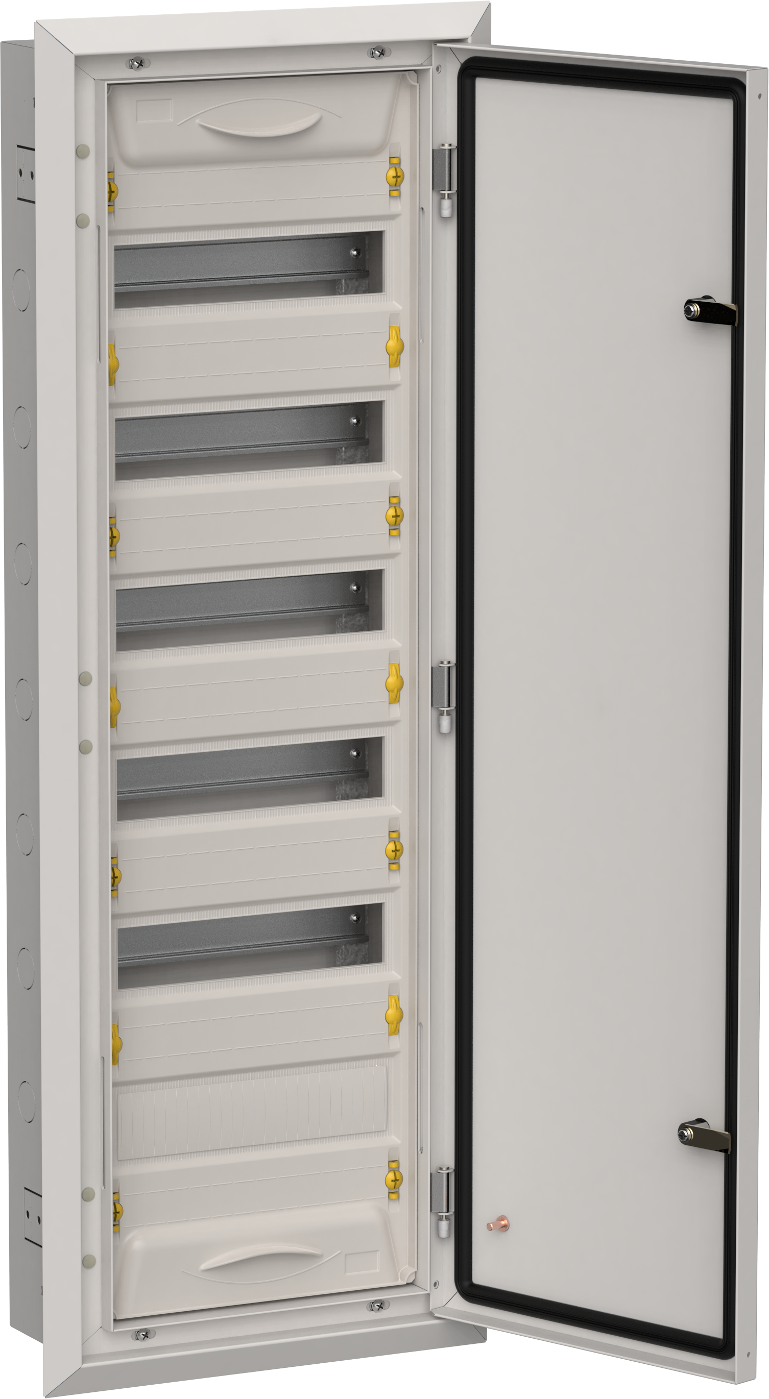 TITAN 5 Корпус металлический ЩРв-72 (1х72) 1005х365х130мм IP31 серый (одна дверь) IEK TI5-50-V-072-31-7035