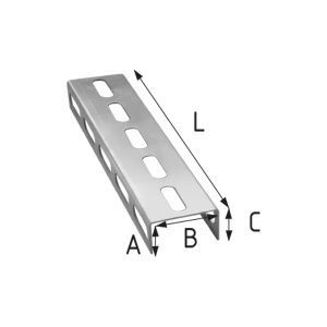 Профиль перфорированный 40х30х2500мм 12958
