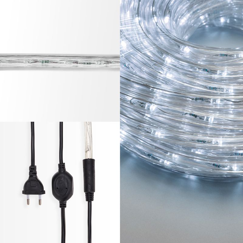 Дюралайт LED, фиксинг (2W), 24 LED/м, белый, 25 м - Фото 3