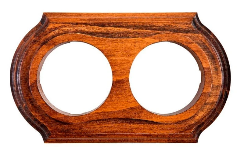 Рамка  двухместная "Элегант" , цвет - темный дуб, ТМ "МезонинЪ" GE70722-26 - Фото 2