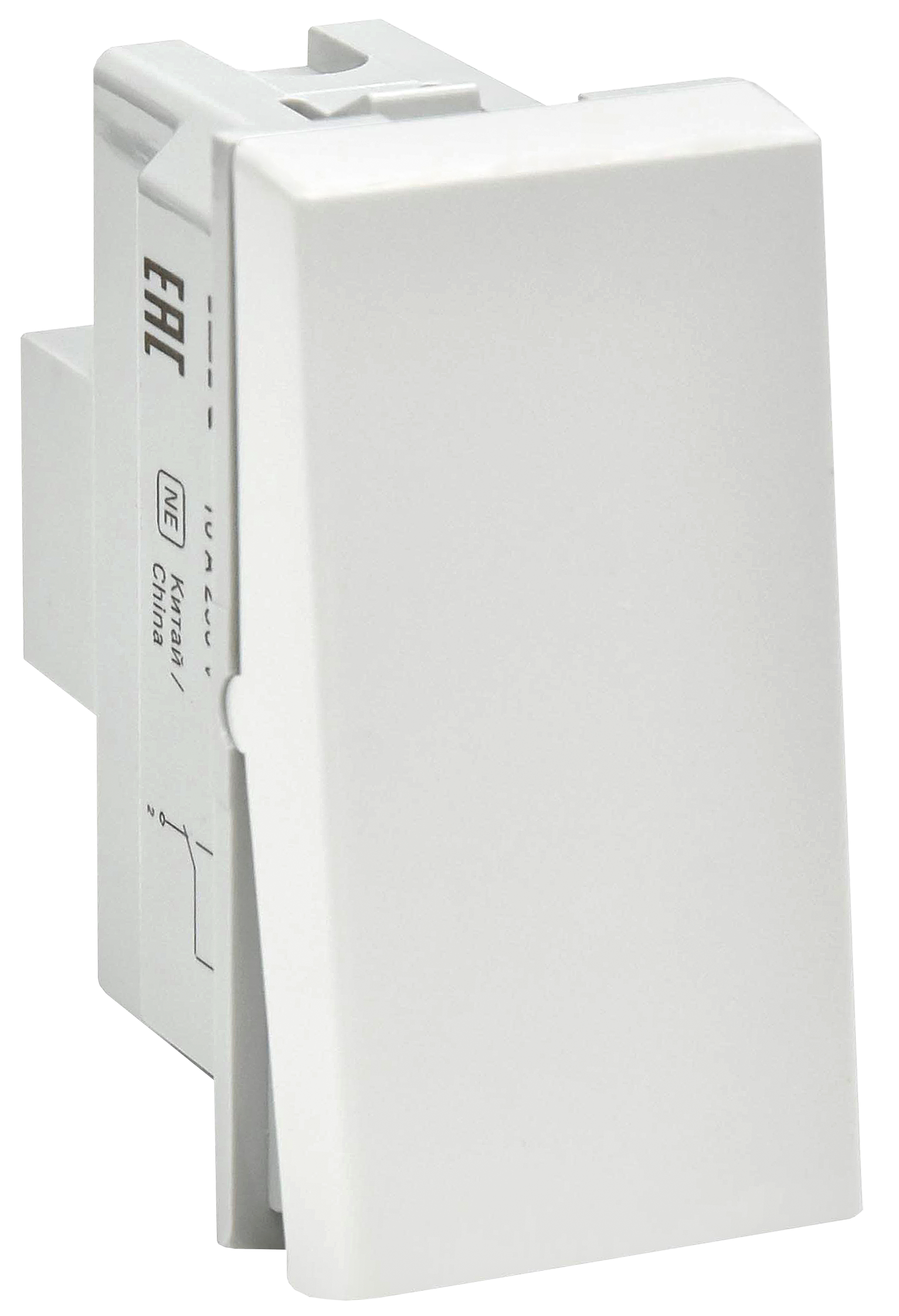 PRIMER ВК4-11-00-П Выключатель проходной одноклавишный (1 модуль) белый IEK PR-KK40D-VPO-2-1-K01