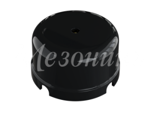 Коробка распределительная пластиковая D80мм, высота 43мм, IP20, цвет - черный, УСАДЬБА, ТМ "МезонинЪ GE30236-05