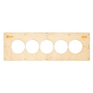 Шаблон для подрозетников c 5 отв. диам. 68 мм EKF Expert sh-d68-5