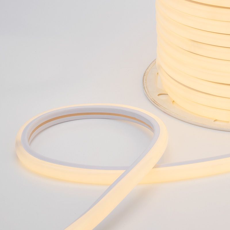 Гибкий неон LED SMD, форма – D, 16х16 мм, теплый белый, 144 LED/м, бухта 50 м - Фото 2