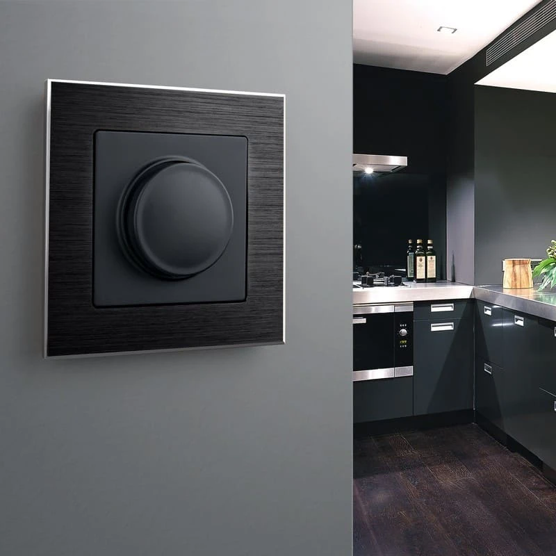 Рамка на 1 пост Aluminium (черный алюминий) Werkel - Фото 2