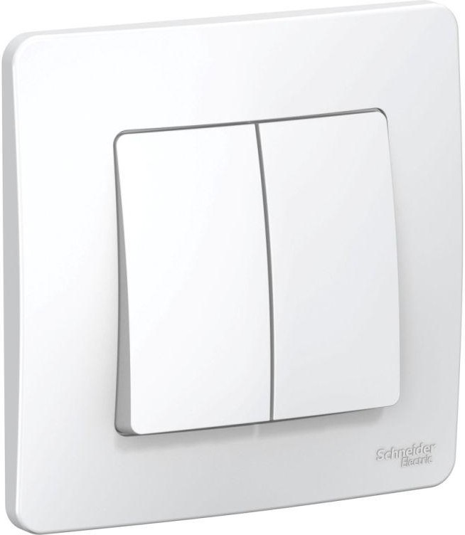 Переключатель проходной 2-кл. СП Blanca 10А IP20 (сх. 6+6) 250В бел. SE BLNVS106601