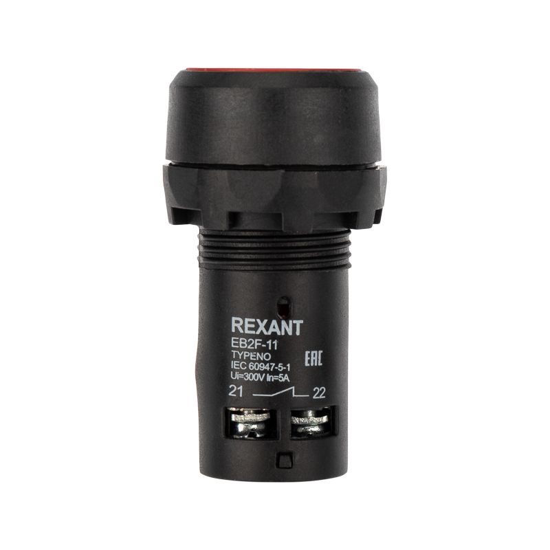 Кнопка EB22 возвратная зеленая NO+NC 300 В - Фото 4