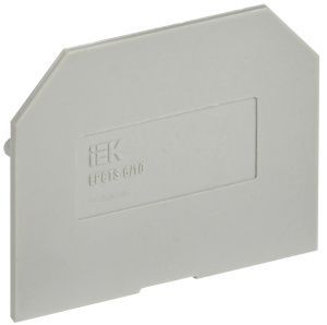 Заглушка для колодки клеммной CTS 6/10мм2 серая IEK YCT10-00-K03-006-ZGL