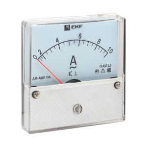 AMA-801 аналоговый на панель (80х80) круглый вырез 10А прямое подключение EKF ama-801-10