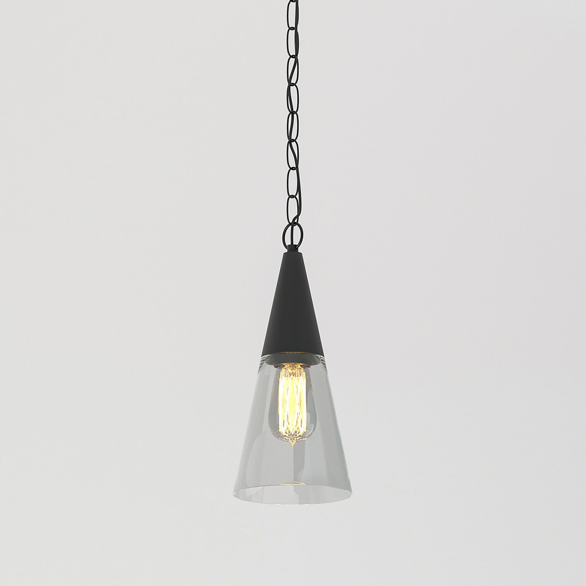 Светильник садово-парковый со стеклянным плафоном Vesto 35171/H черный a066199