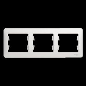 Рамка 3-м Glossa горизонт. бел. SE GSL000103 275129