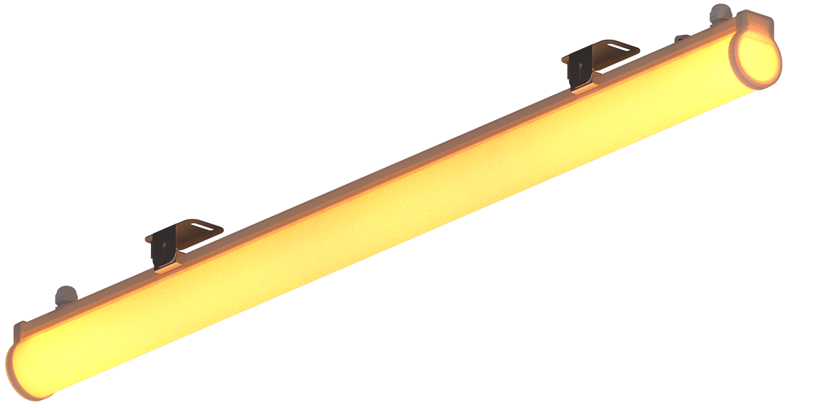 Светильник L-contour 1500/21,6/Д/Amber/03/A1-B3/24DC IP66 DMX512 LEDEL