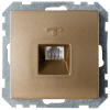 Розетка телефонная четырехконтактная скрытой установки ТР4-037 бронза 5766BY