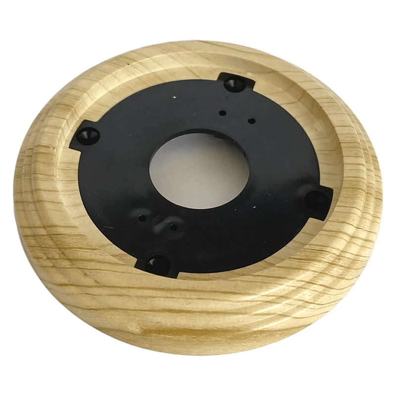 Рамка одноместная пластиковая, D 92x14 мм, цвет - сосна, серия УСАДЬБА, ТМ "МезонинЪ" GE30701-11