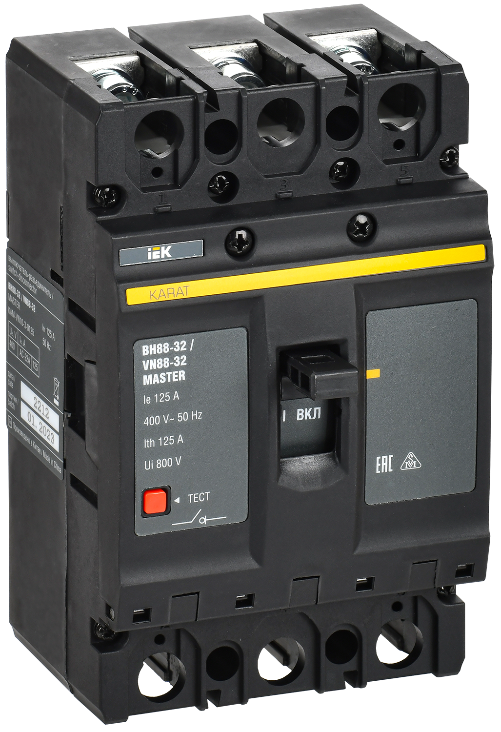 KARAT MASTER Выключатель-разъединитель ВН88-32 3P 125А IEK KAM-VN10-3-0125