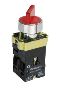 Переключатель LAY5-BK2465 2 положения красный NO+NC IEK BSW90-BK-2-K04