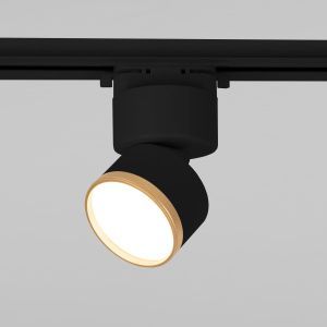 Светильник светодиодный Impact чёрный матовый/золото 10W 4200K однофазный 85514/01 Elektrostandard a062873