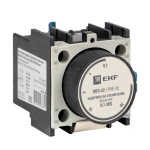 Приставка выдержки времени отключения ПВЭ-22 0,1-30сек NO+NC EKF ctr-st-22