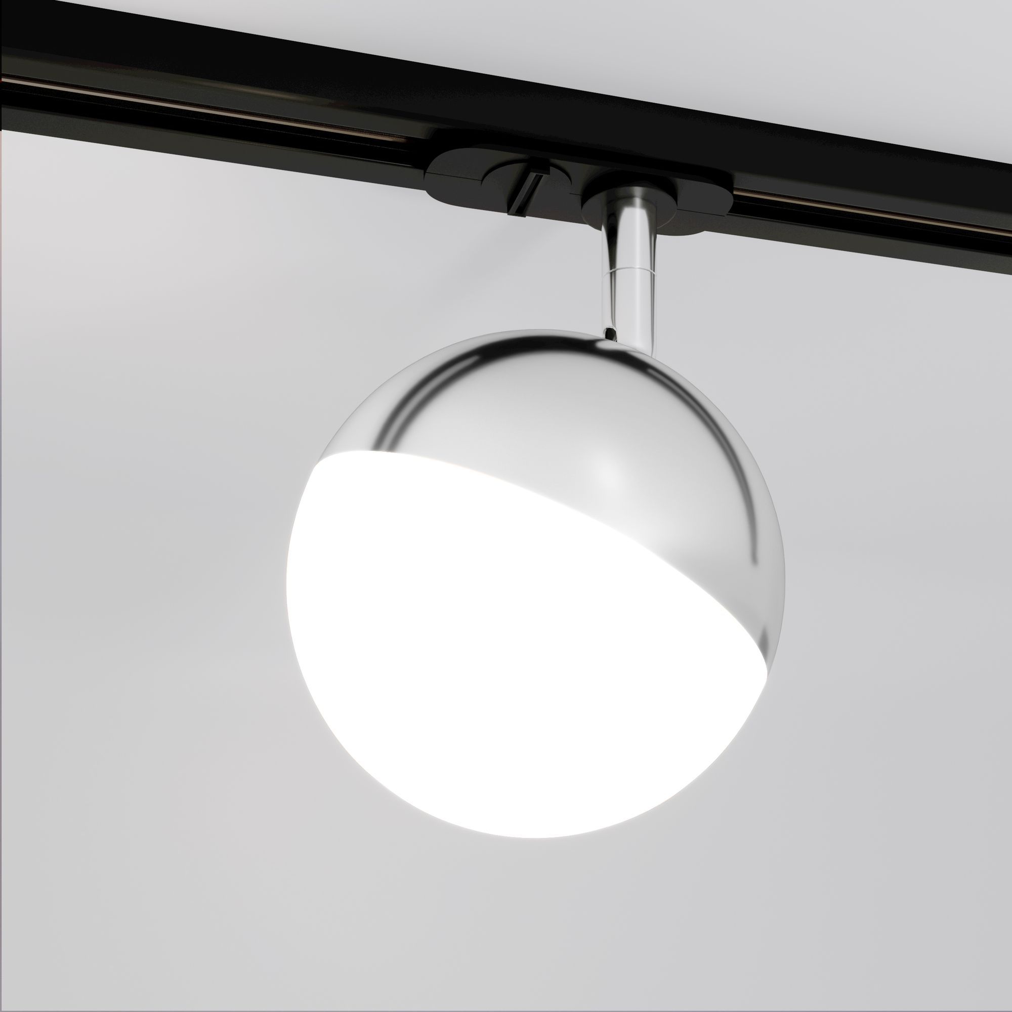 Basic System Трековый светильник GX53 Glob (Хром) Glob GX53 Хром (MRL 1015) однофазный a053138