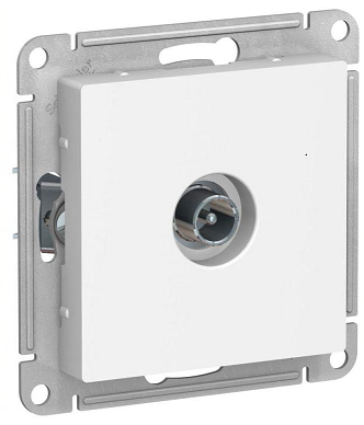 Розетка телевизионная проходная TV AtlasDesign 4дБ механизм лотос SE ATN001392 1739953