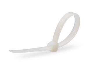 Хомут-стяжка нейлоновая КСС 5х200 мм, белая (уп. 100 шт.) (115 уп/кор) DEKRON U5200W