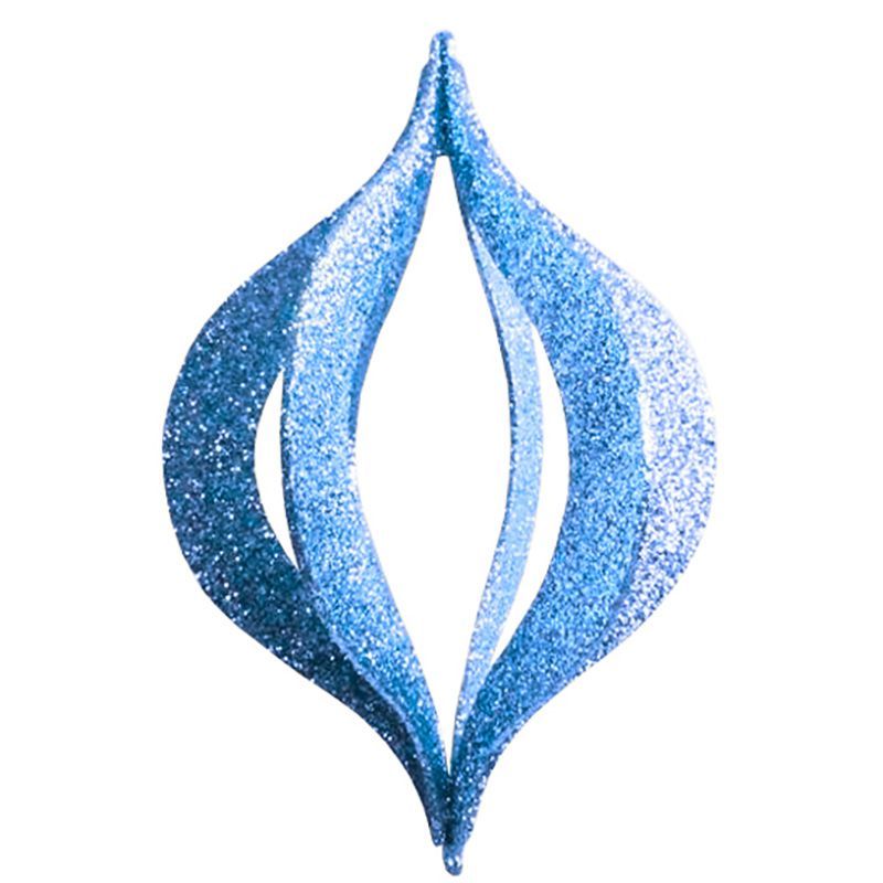 Елочная фигура Сосулька складная 3D, 51 см, цвет синий 502-323