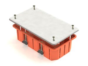 Коробка распределительная 172х96х45мм для полых стен, с пластиковыми зажимами (70шт) GE41026