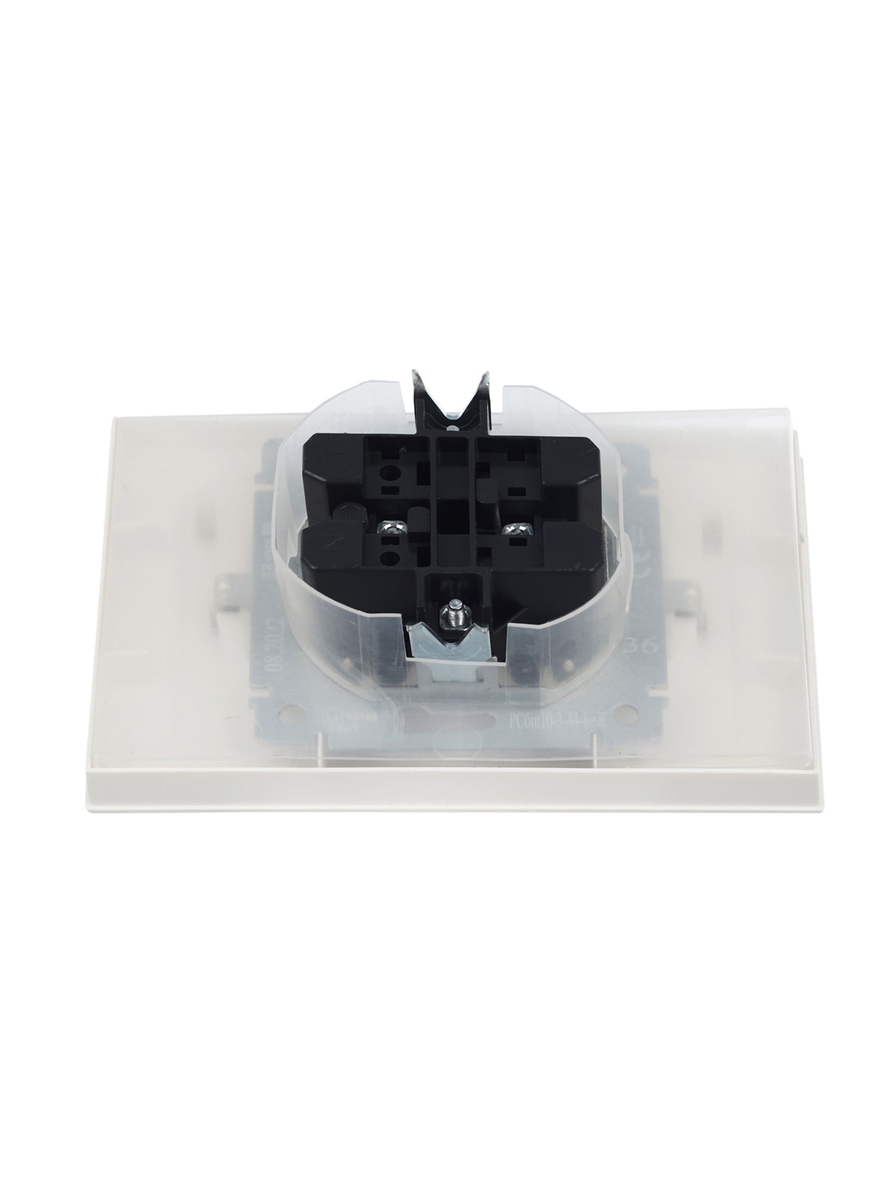 BRITE Розетка 2-местная с заземлением с защитными шторками и крышкой 16А в сборе IP44 РСбш12-3-44-БрЖ жемчуг IEK - Фото 10