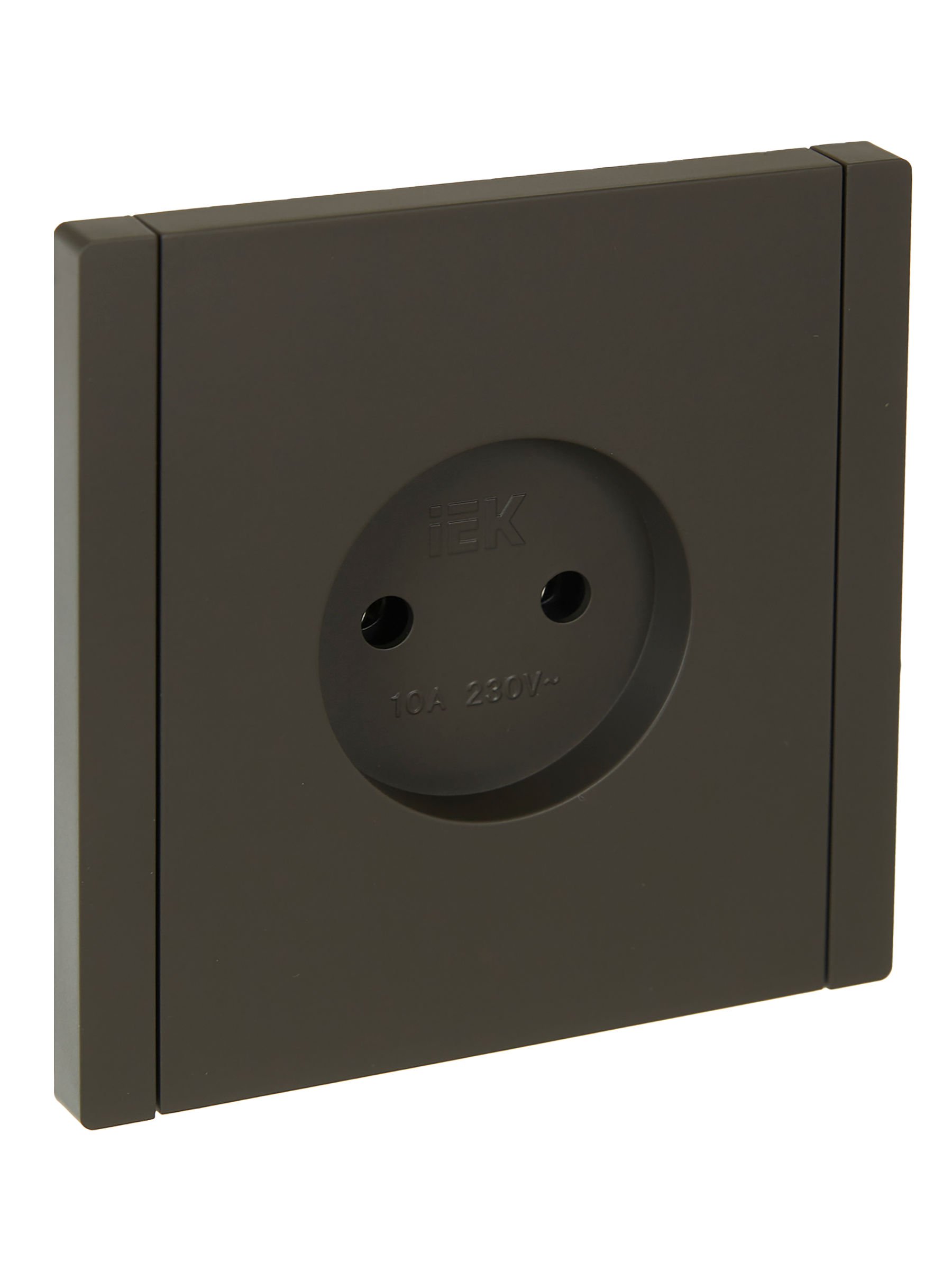 FORTE&PIANO Розетка 1-местная без заземления без защитных шторок винтовое крепление 10А FP318 серый IEK FP-R10-10-K03