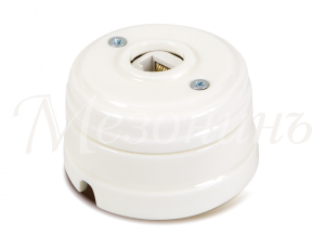 Розетка ретро компьютерная RJ45  (в комплекте с подъемной рамкой D70x45), цвет - белый, коллекция "Н GE70341-01