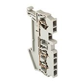 Колодка клеммная пружинная ST-2.5 28А 3 вывода серая EKF plc-jxb-st-2.5-3