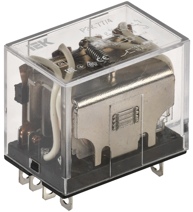 Реле РЭК77/4(LY4) 10А 12В AC IEK
