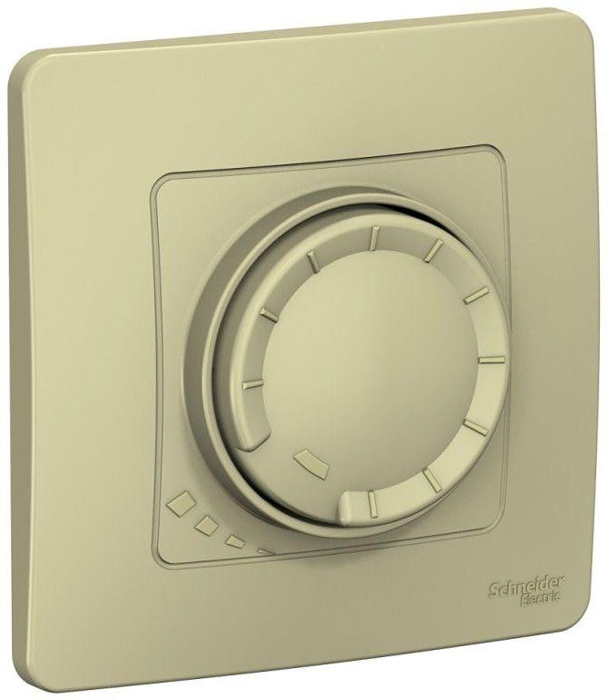 Светорегулятор поворотно-нажимной универсальный СП Blanca 400Вт беж. SE BLNSS040017