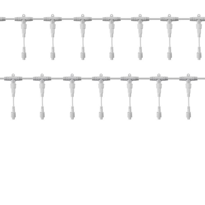 Разветвитель - шина для уличных гирлянд Professional (1 вход, 20 выходов), белый ПВХ 315-407