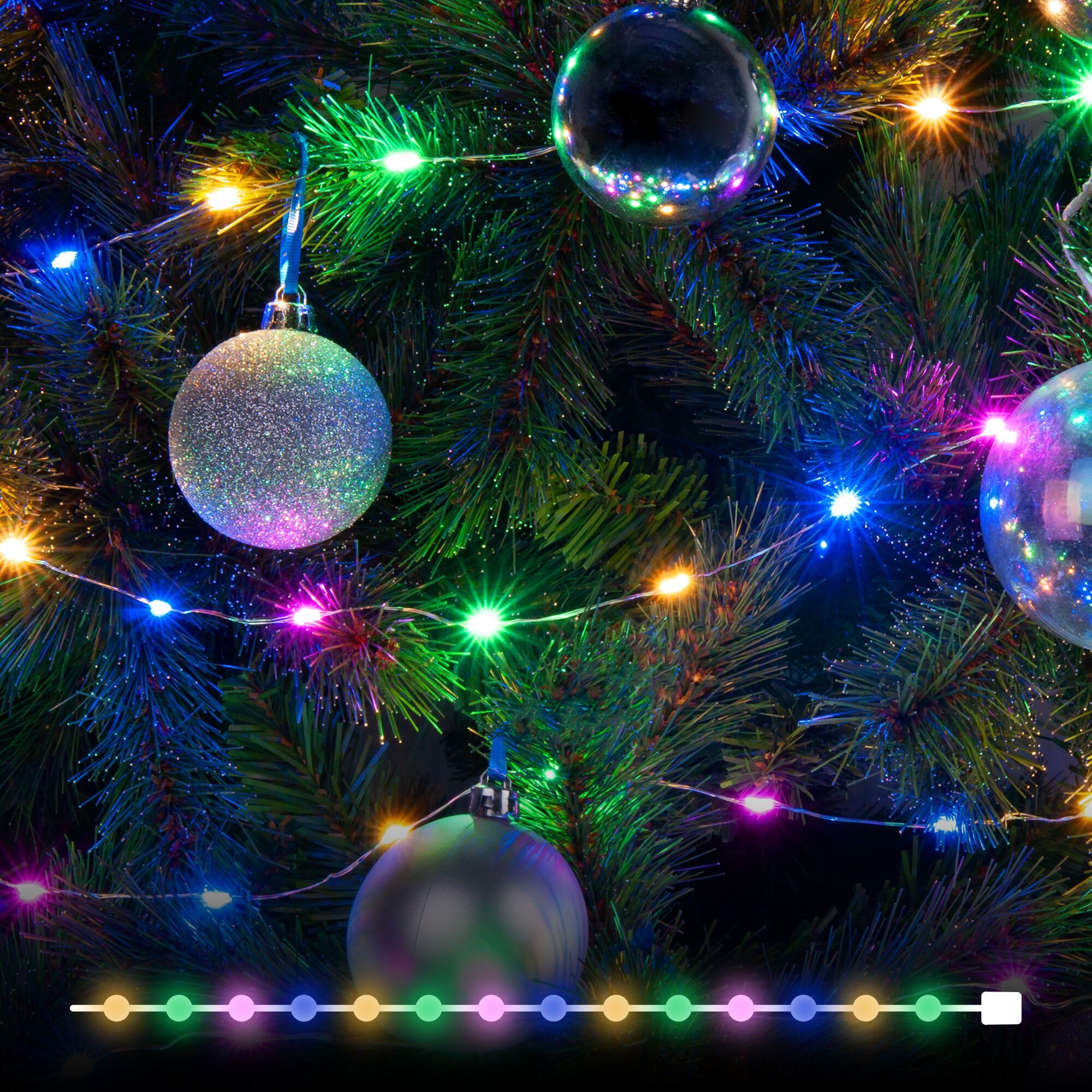 Гирлянда бытовая электрическая нить 400-009 мульти 10 м IP20 400-009 Elektrostandard Eurosvet a060414