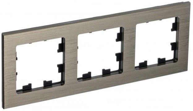Рамка 3-м AtlasDesign Nature метал. латунь SE ATN312203