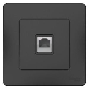 Розетка телефонная 1-м СП Blanca RJ11 антрацит SE BLNIS011006 1210386