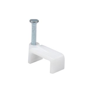 Скоба крепежная квадратная (плоская) (12мм.) (50шт.) EKF plcn-ss-12