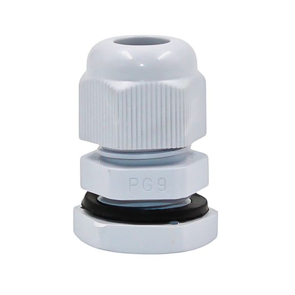 Ввод кабельный PG-09 серый, нейлон, IP68 (d кабеля 4-8 мм) 0807-0002