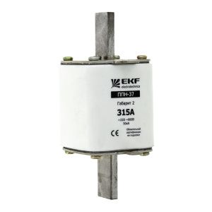 Плавкая вставка ППН-37 400/250А габарит 2 EKF fus-37/400/250