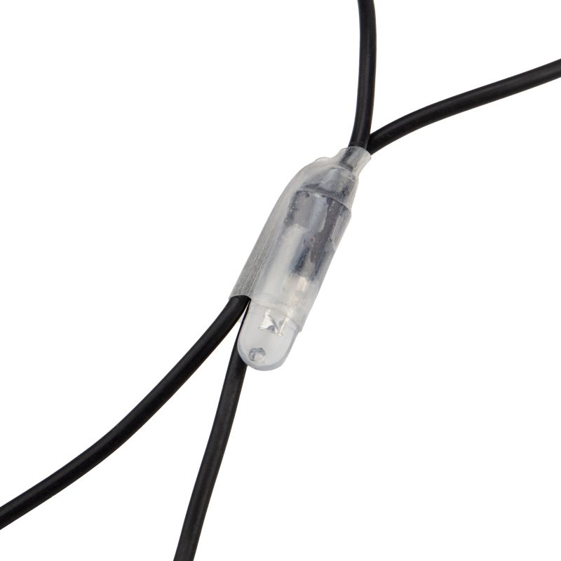 Гирлянда светодиодная Сеть 2х0,7м 176 LED БЕЛЫЙ/СИНИЙ черный ПВХ IP65 свечение с динамикой 230В контроллер в комплекте NEON-NIGHT - Фото 4