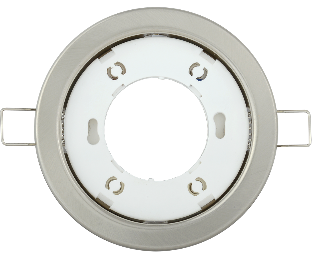 LIGHTING Светильник 4114 встраиваемый под лампу GX53 хром матовый IEK LUVB0-GX53-1-K27