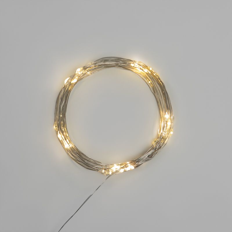 Гирлянда светодиодная Роса 5 м, 50LED, ТЕПЛЫЙ БЕЛЫЙ, IP20, USB NEON-NIGHT