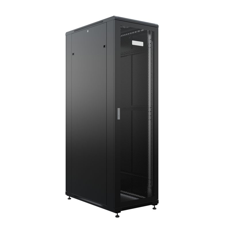 Шкаф напольный 19" 42U 800х1000мм, передняя и задняя дверь с перфорацией, RAL9005 REXANT